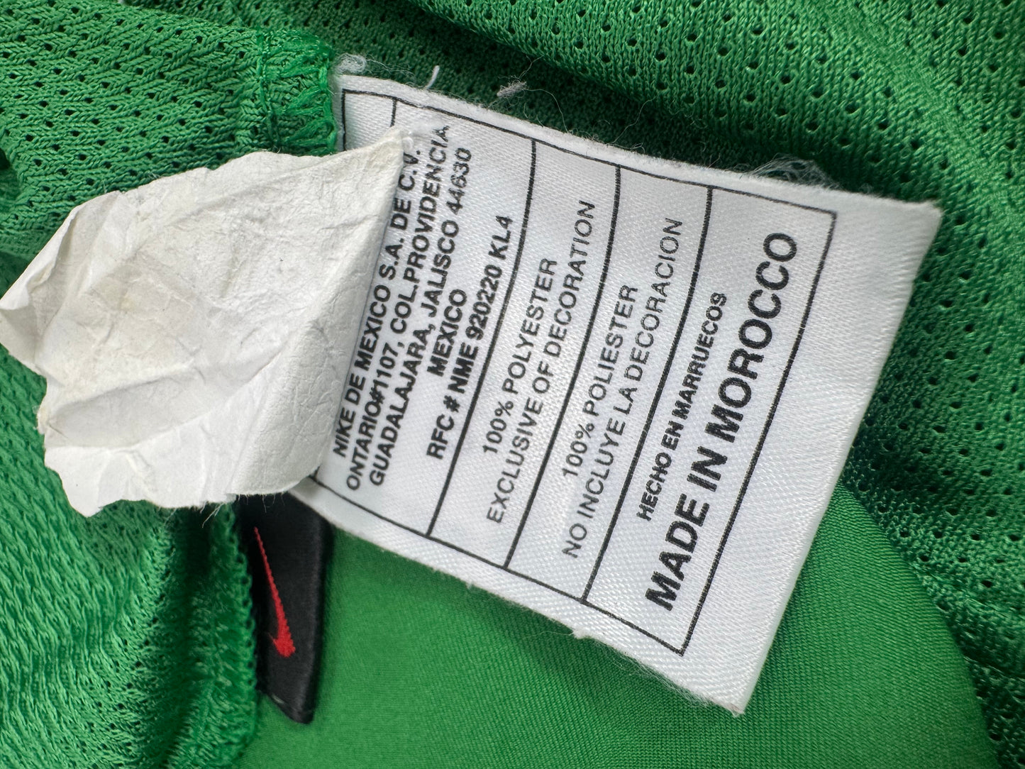 2003 NIKE MEXICO HOME JERSEY BORGETTI 9 (L)