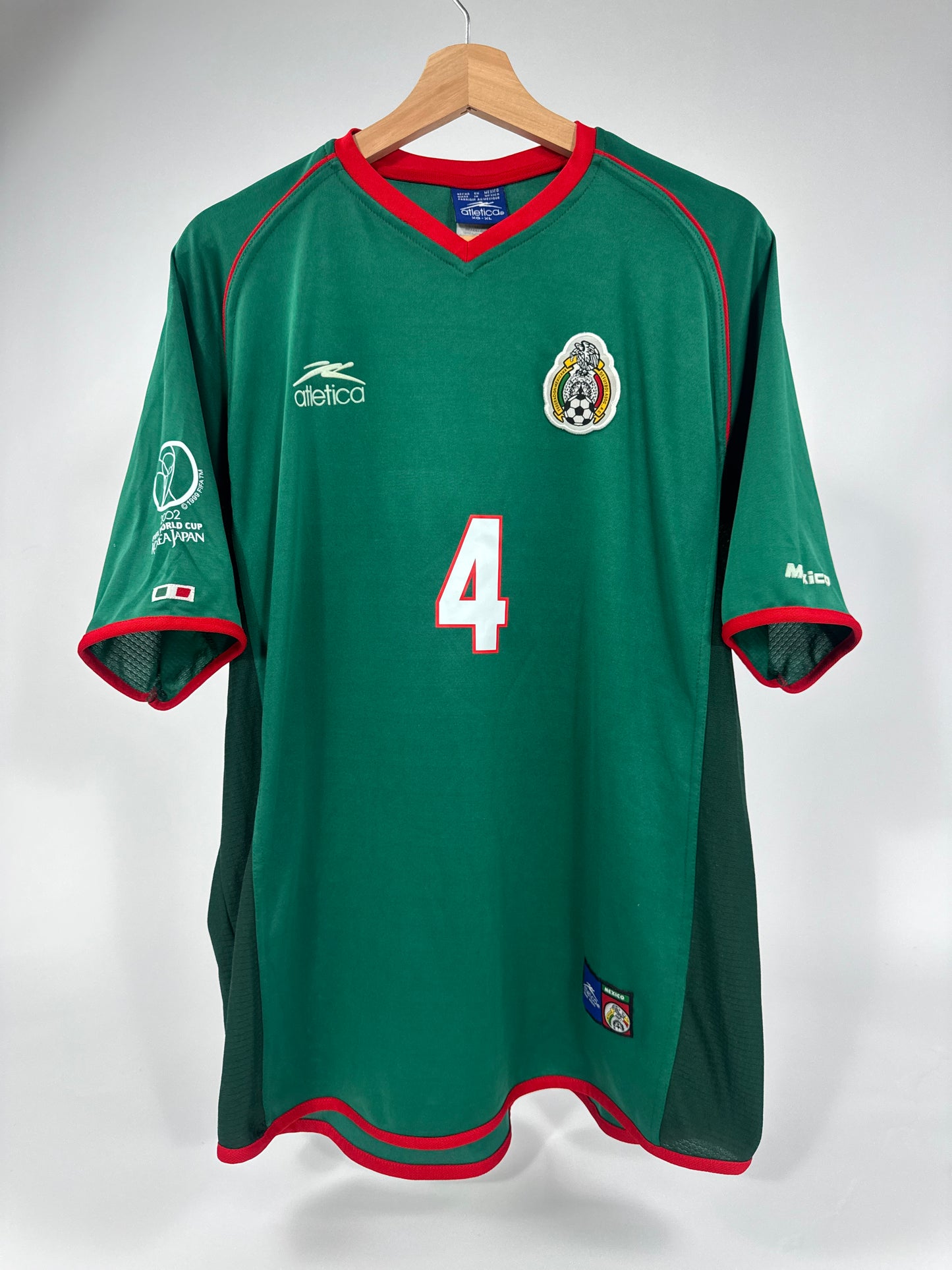2002 ATLETICA MEXICO HOME JERSEY MARQUEZ 4 (XL)