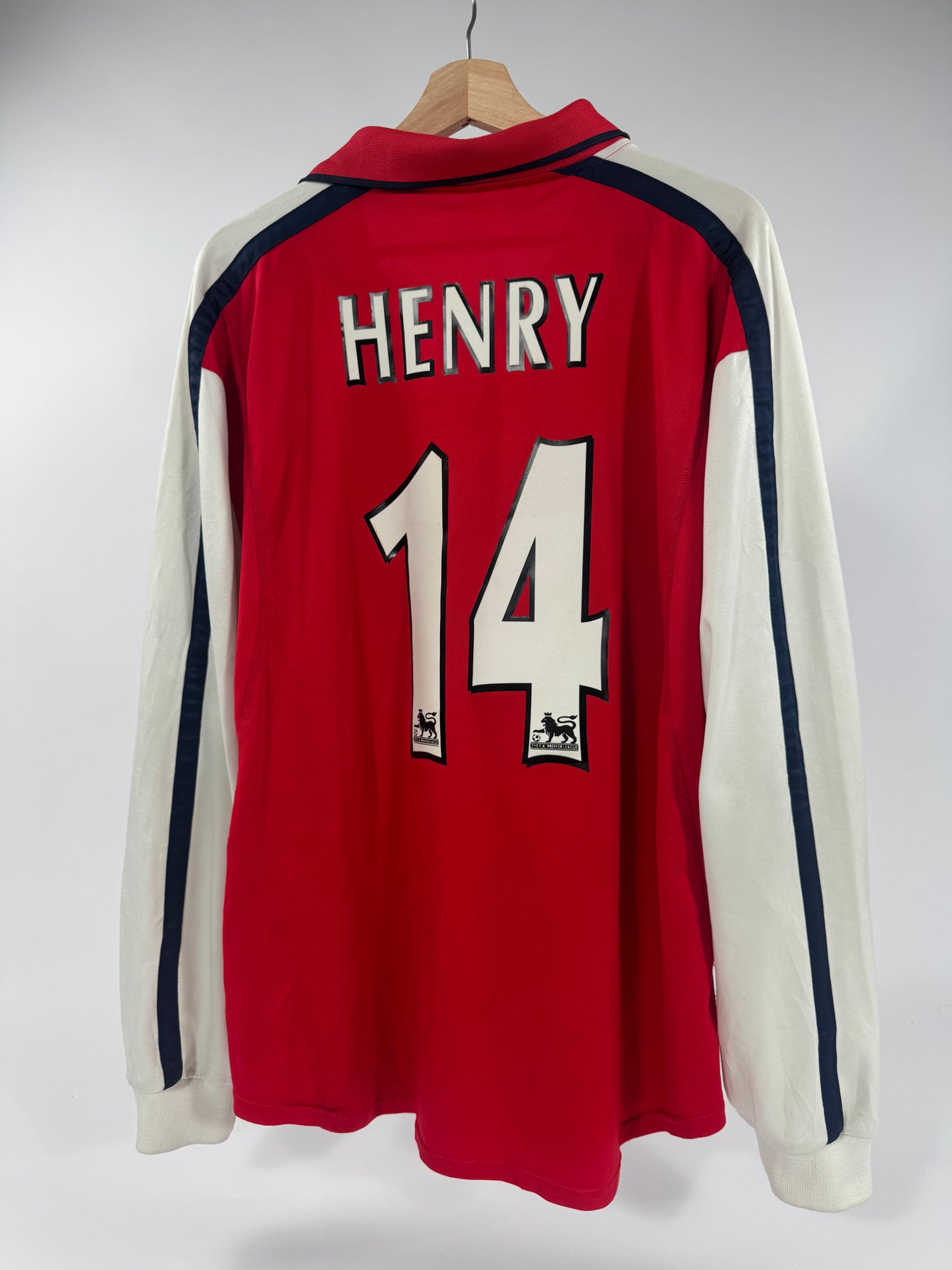 2000 NIKE ARSENAL HOME JERSEY LONG SLEEVE HENRY 14 (XL)