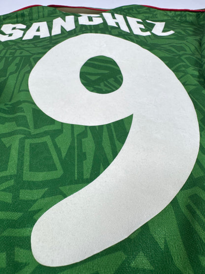 1994 UMBRO MEXICO HOME JERSEY HUGO SANCHEZ 9-(M)