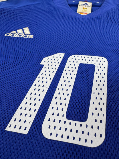 2002 ADIDAS FRANCE HOME JERSEY ZIDANE 10 (M)