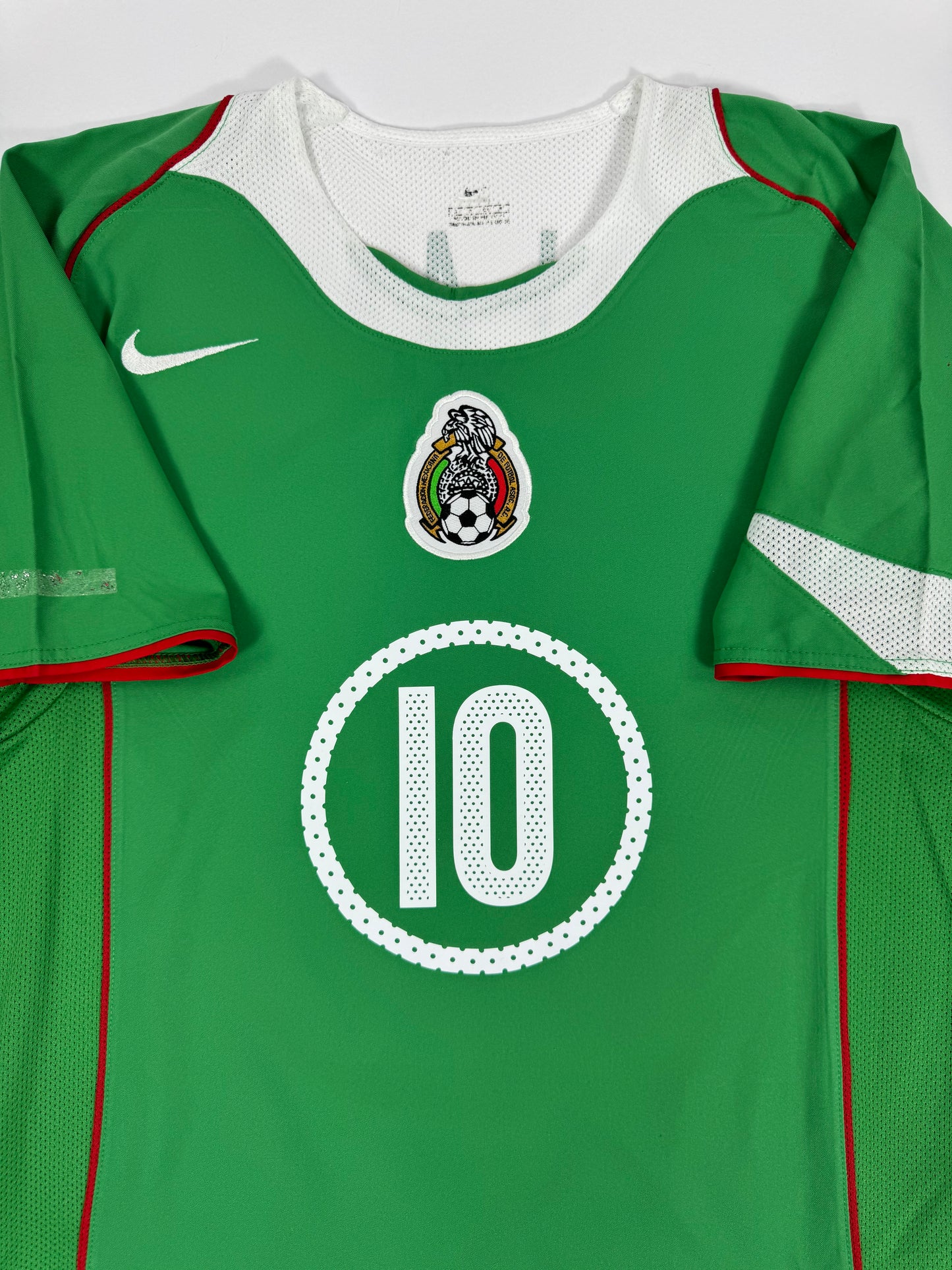 2004/05 NIKE T90 MEXICO HOME JERSEY CUAUHTEMOC BLANCO 10 (S)