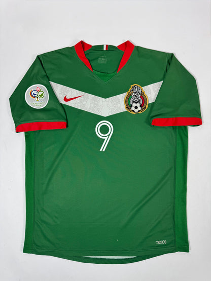 2006 NIKE MEXICO HOME JERSEY BORGETTI 9-(M)