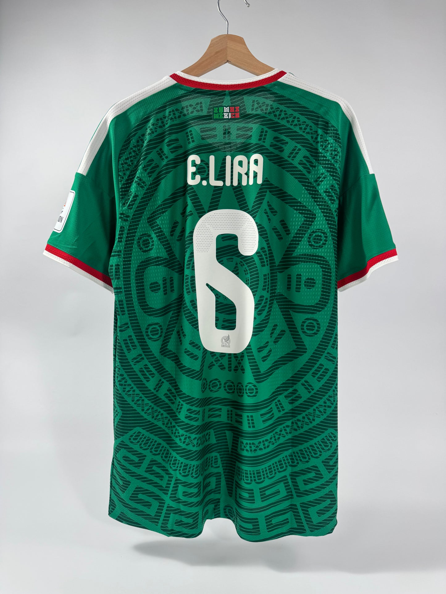 2026 ADIDAS MEXICO HOME AUTHENTIC JERSEY NEW WITH TAGS ERIK LIRA 6 (L)