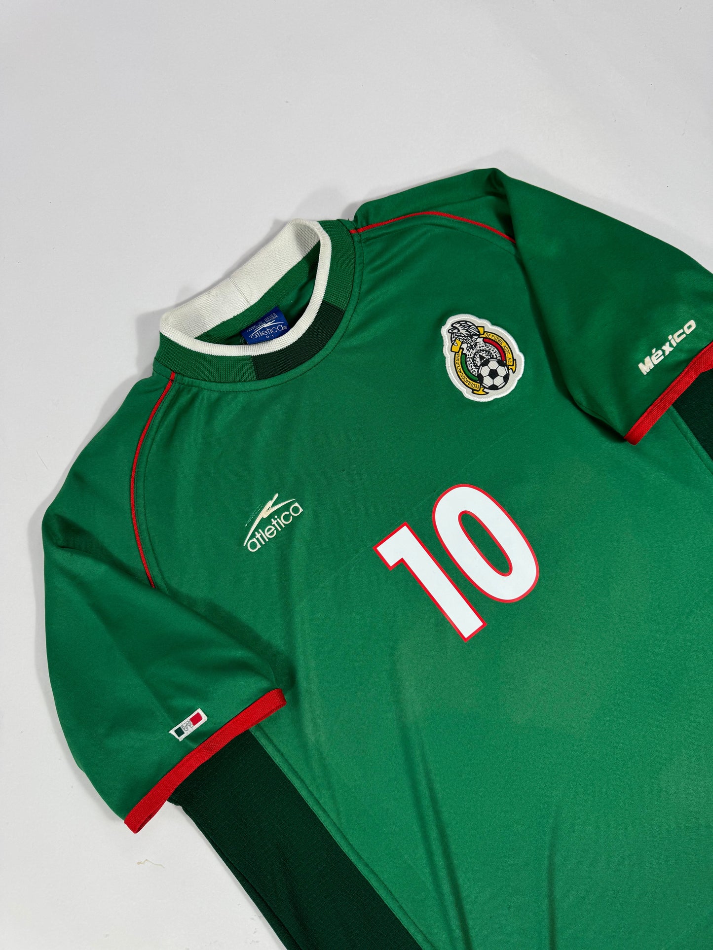 2001 ATLETICA MEXICO HOME JERSEY CUAUHTÉMOC BLANCO 10-(L)