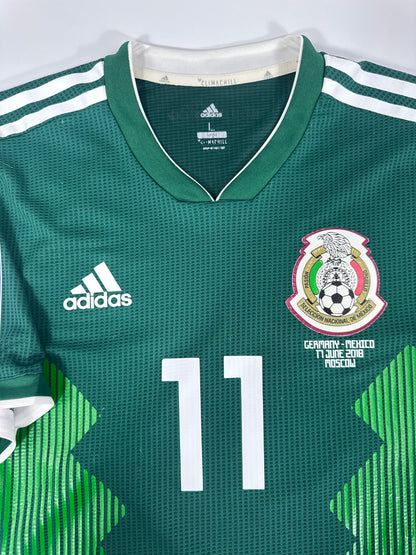 2018 ADIDAS MEXICO HOME JERSEY CARLOS VELA 11 PLAYER VERSION (L)