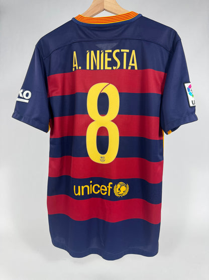 2015/16 FC BARCELONA HOME JERSEY INIESTA 8-(M)