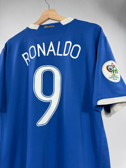 2006 NIKE BRAZIL AWAY JERSEY RONALDO 9 (XL)