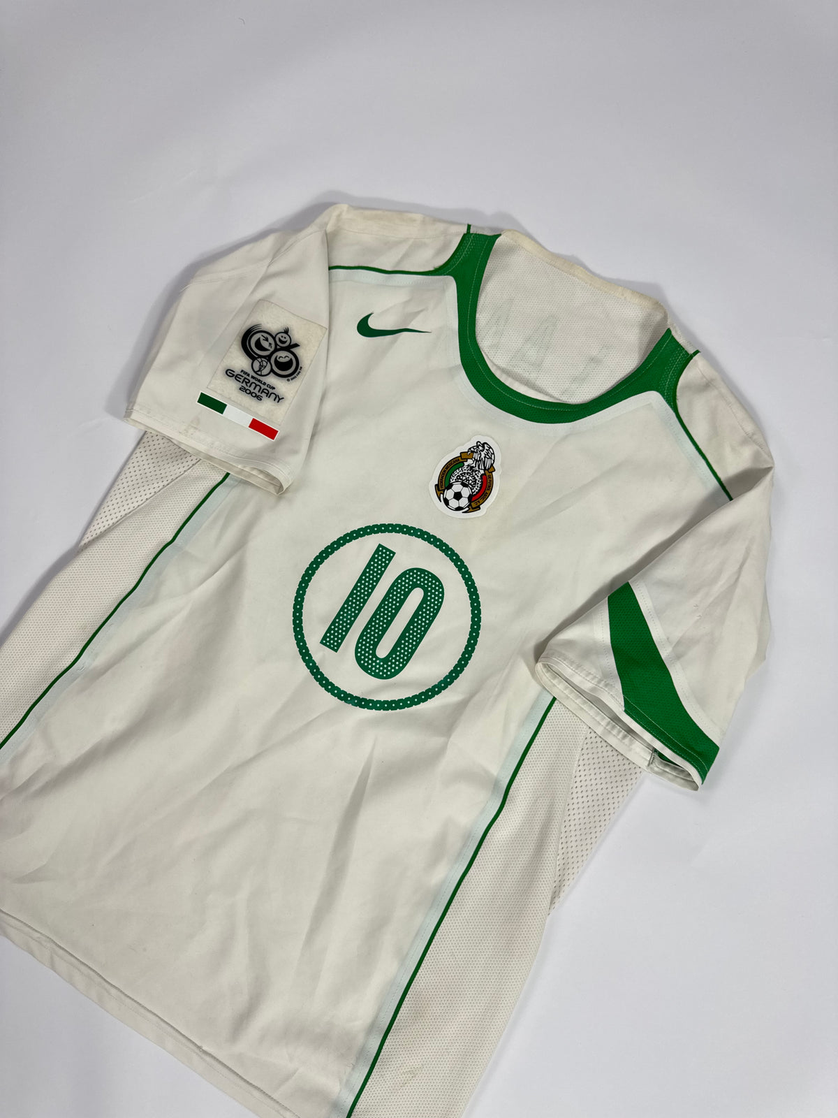2004/05 NIKE T90 MEXICO AWAY JERSEY CUAUHTÉMOC BLANCO 10 (M) PLAYER ISSUE