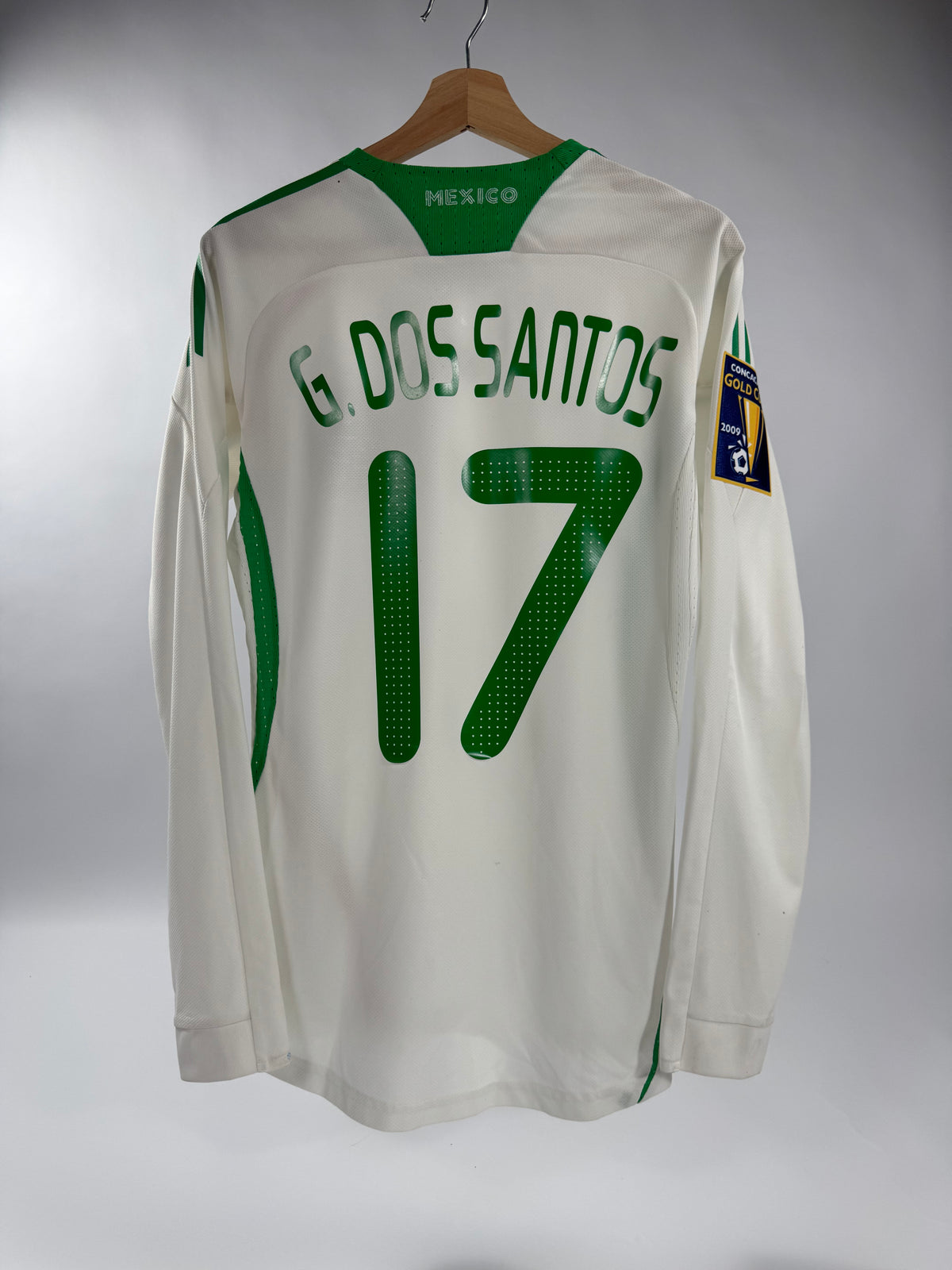 2009 ADIDAS FORMOTION MEXICO AWAY JERSEY GIO DOS SANTOS 17 (M) PLAYER VERSION
