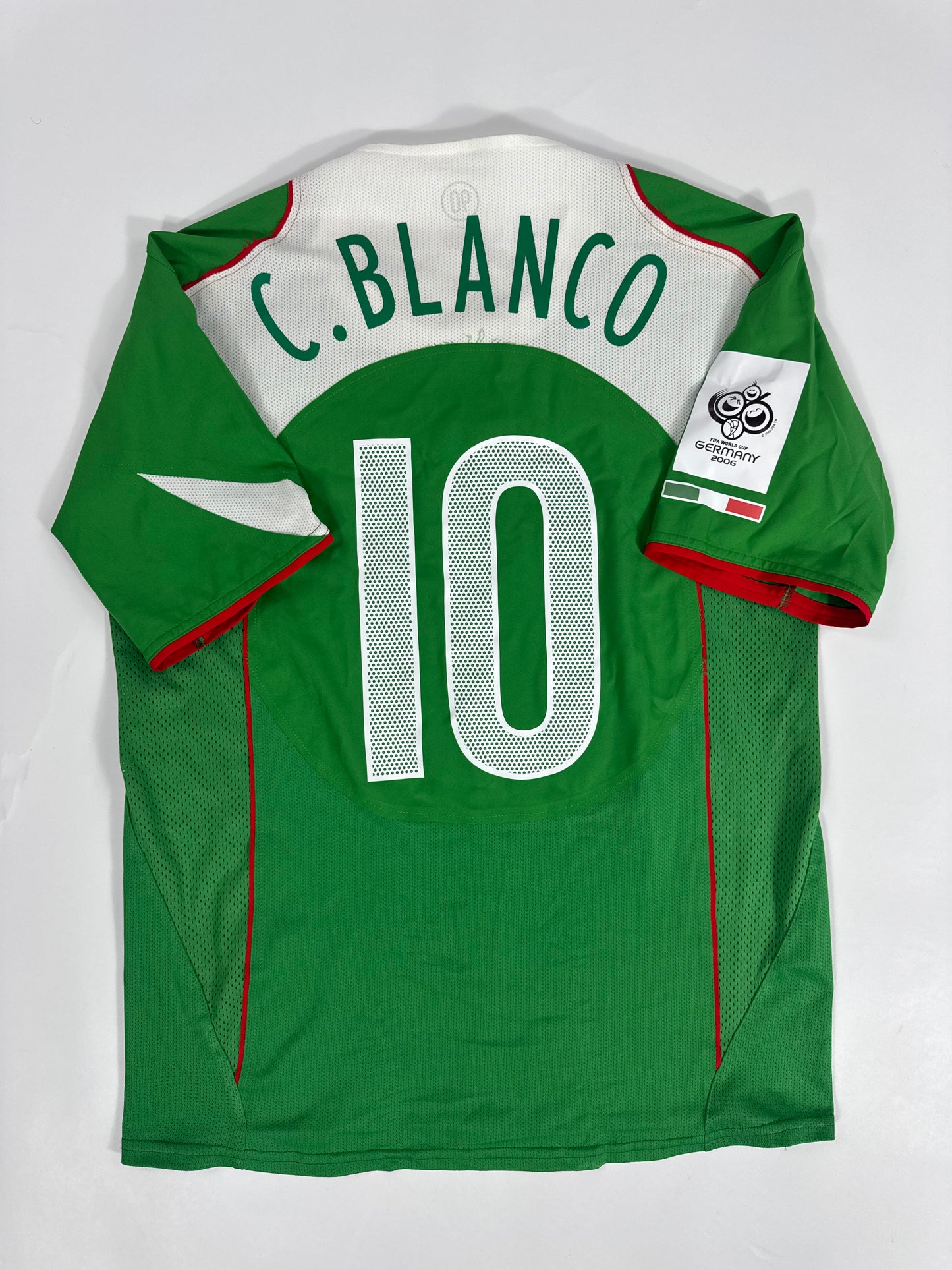 2004/05 NIKE T90 MEXICO HOME JERSEY CUAUHTEMOC BLANCO 10 PLAYER ISSUE UTILERIA (M)