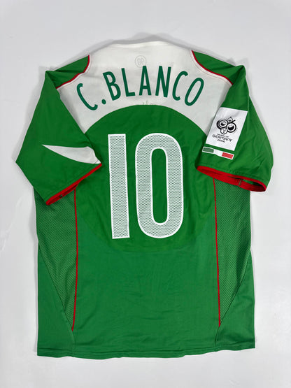 2004/05 NIKE T90 MEXICO HOME JERSEY CUAUHTEMOC BLANCO 10 PLAYER ISSUE UTILERIA (M)