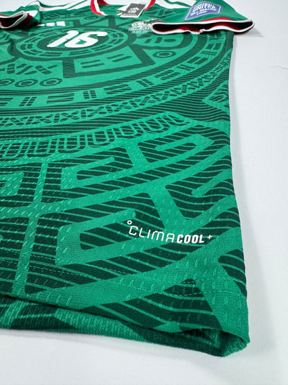 2026 ADIDAS MEXICO HOME JERSEY JULIÁN QUIÑONES 16 AUTHENTIC PLAYER VERSION (L)