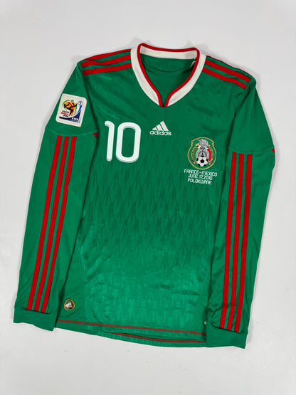 2010 ADIDAS MEXICO HOME JERSEY CUAUHTEMOC BLANCO 10-(M)
