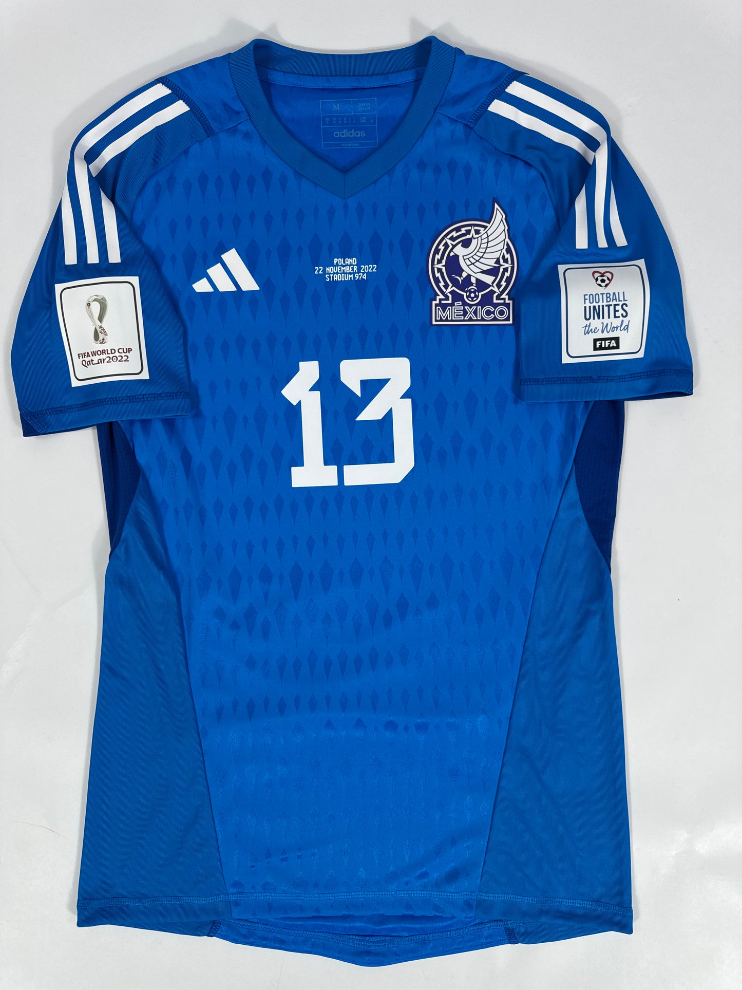 2022 ADIDAS MEXICO GK JERSEY PLAYER ISSUE OCHOA 13 (M) UTILERIA