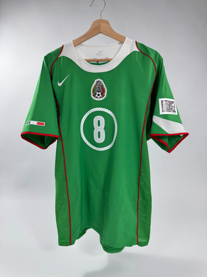 2004/05 NIKE T90 MEXICO HOME JERSEY GIO DOS SANTOS 8 (L)