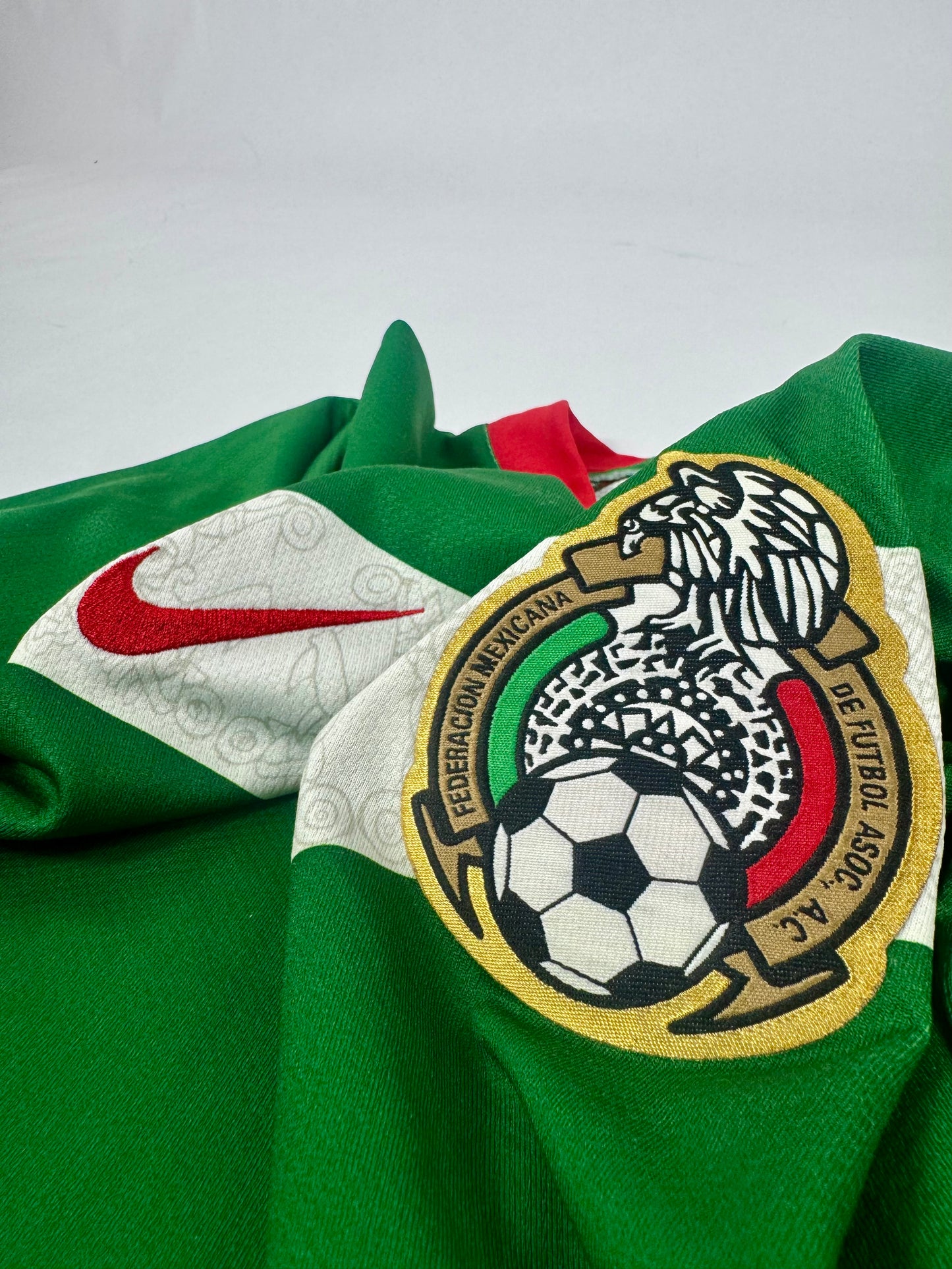 2006 NIKE PLAYER ISSUE MEXICO HOME JERSEY LONG SLEEVE
