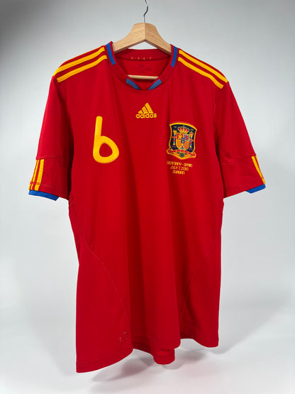 2010 ADIDAS SPAIN HOME JERSEY INIESTA 6 (L)