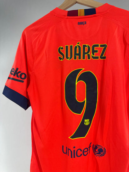 2014/15 FC BARCELONA 3RD JERSEY SUAREZ 9-(M)