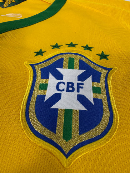 2014 NIKE BRAZIL HOME JERSEY NEYMAR JR 10 (LARGE)