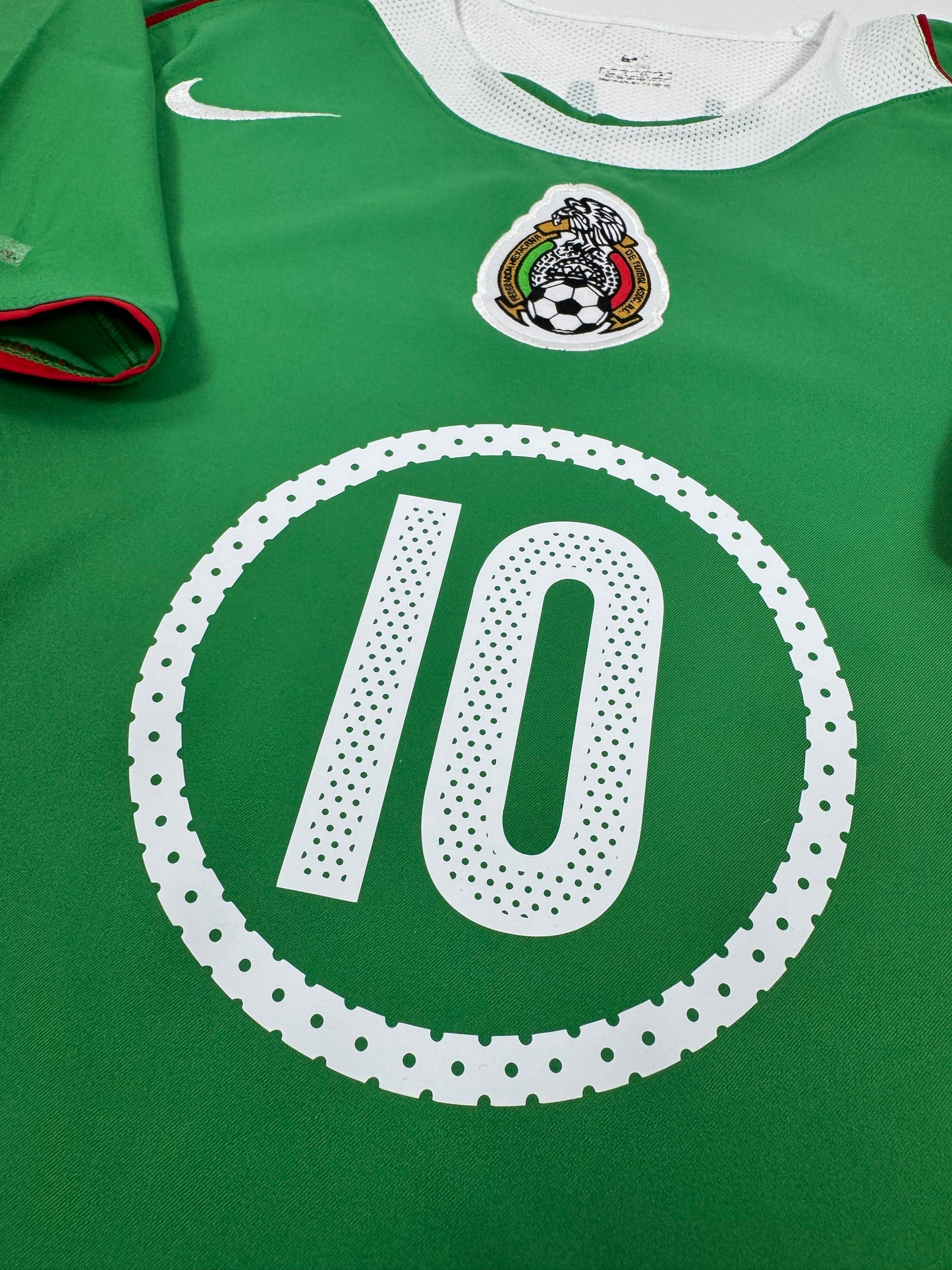 2004/05 NIKE T90 MEXICO HOME JERSEY CUAUHTEMOC BLANCO 10 (S)