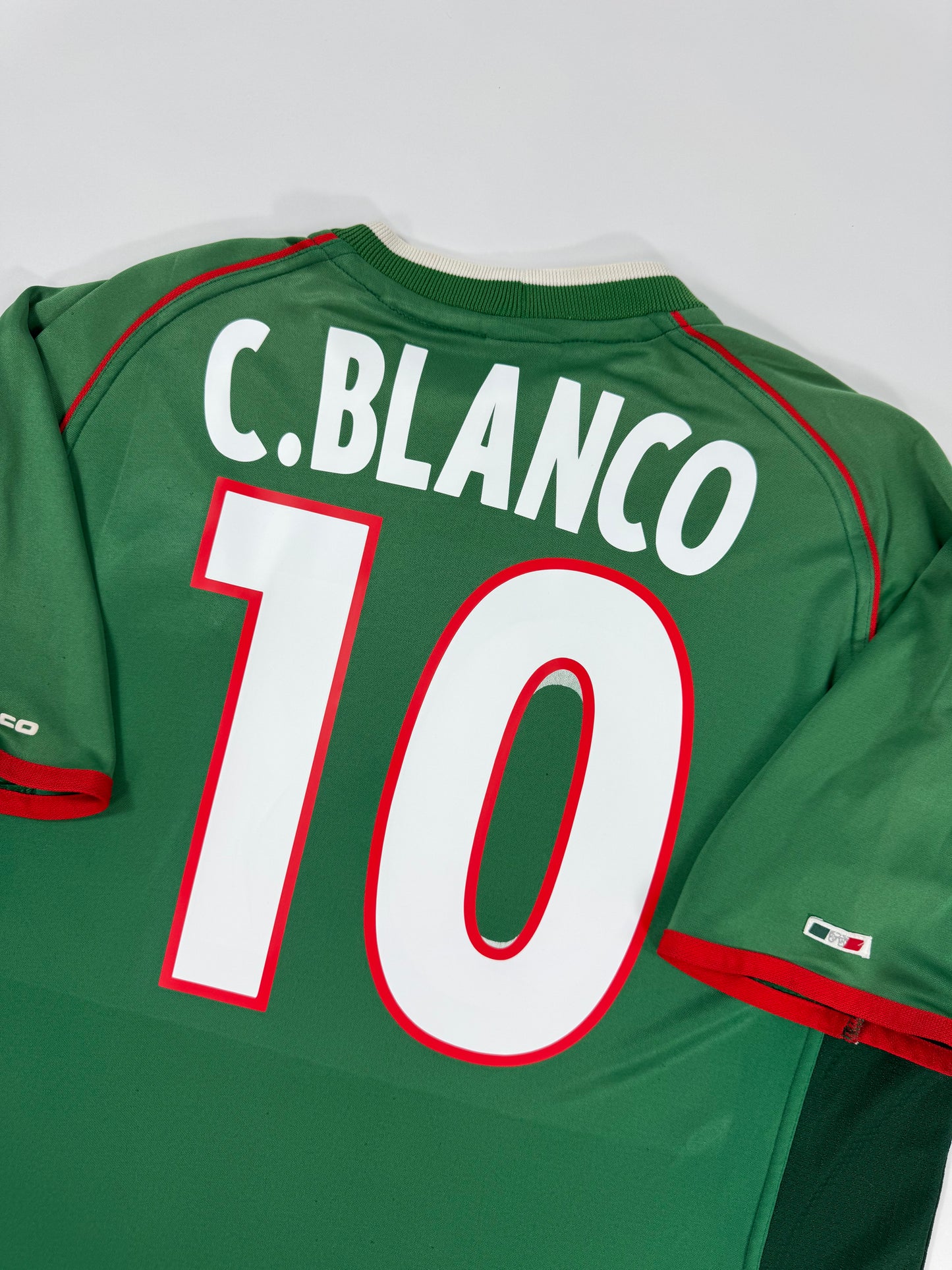 2001 ATLETICA MEXICO HOME JERSEY CUAUHTÉMOC BLANCO 10 (XXL)