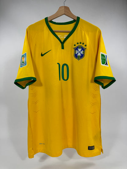 2014 NIKE BRAZIL HOME JERSEY NEYMAR JR 10 PLAYER VERSION (XL)