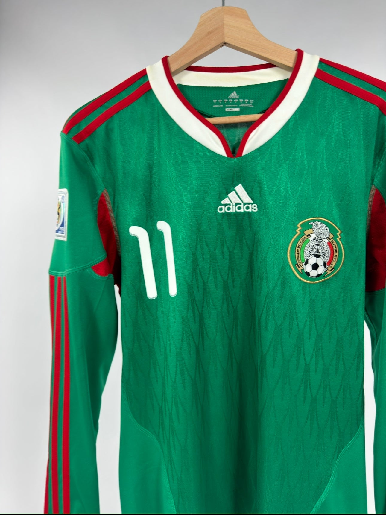 2010 ADIDAS MEXICO HOME JERSEY CARLOS VELA 11-(S)