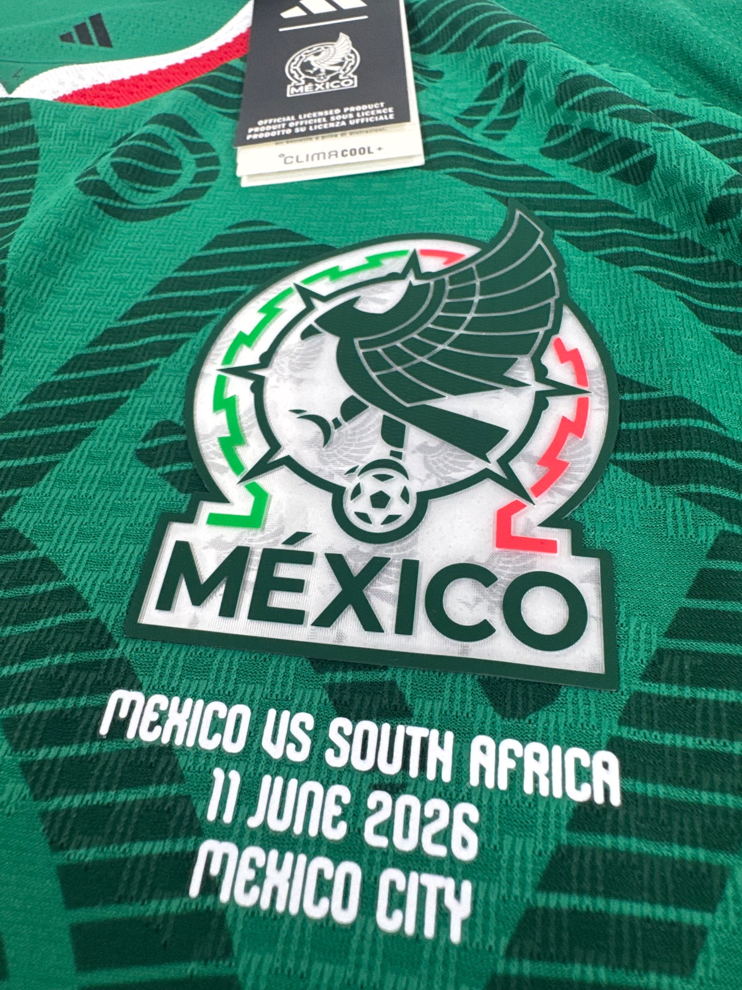 2026 ADIDAS MEXICO HOME JERSEY AUTHENTIC LONG SLEEVE PLAYER VERSION NEW WITH TAGS Julian Quiñones