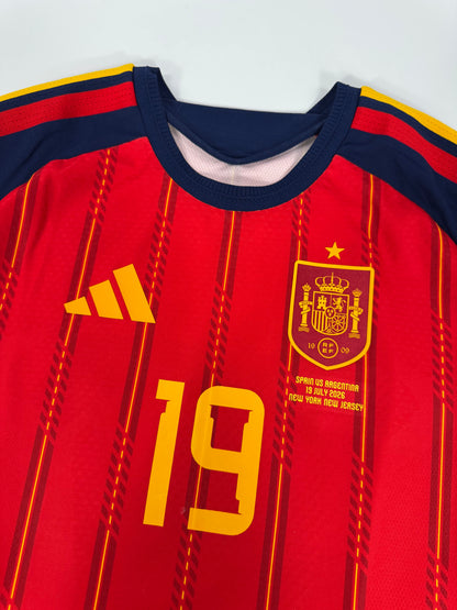 2026 ADIDAS SPAIN AUTHENTIC PLAYER VERSION HOME JERSEY LAMINE YAMAL 19 WORLD CUP FINAL (XL)