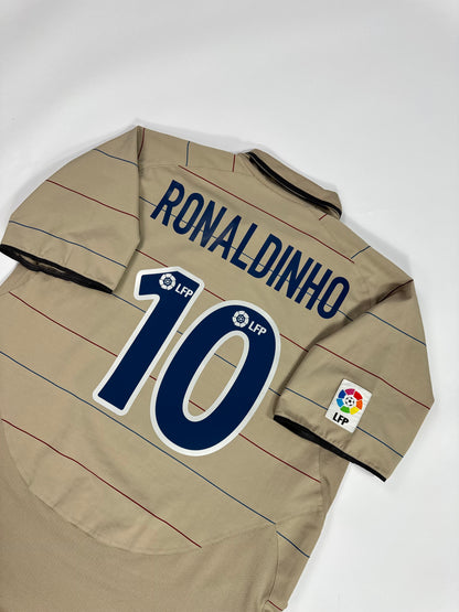 2003/04 NIKE FC BARCELONA AWAY JERSEY RONALDINHO 10 (XL)