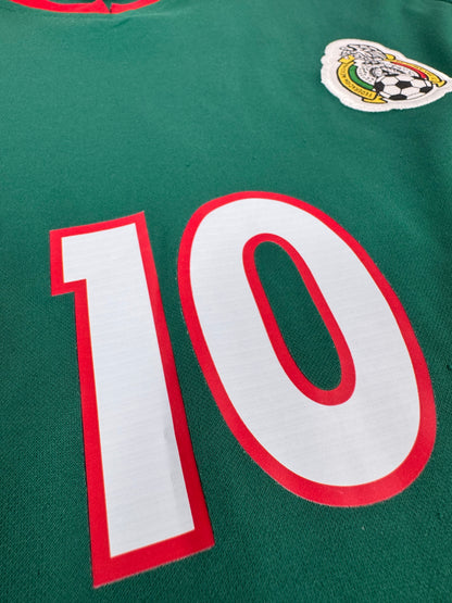 2002 ATLETICA MEXICO HOME JERSEY CUAUHTEMOC BLANCO 10 (XL)