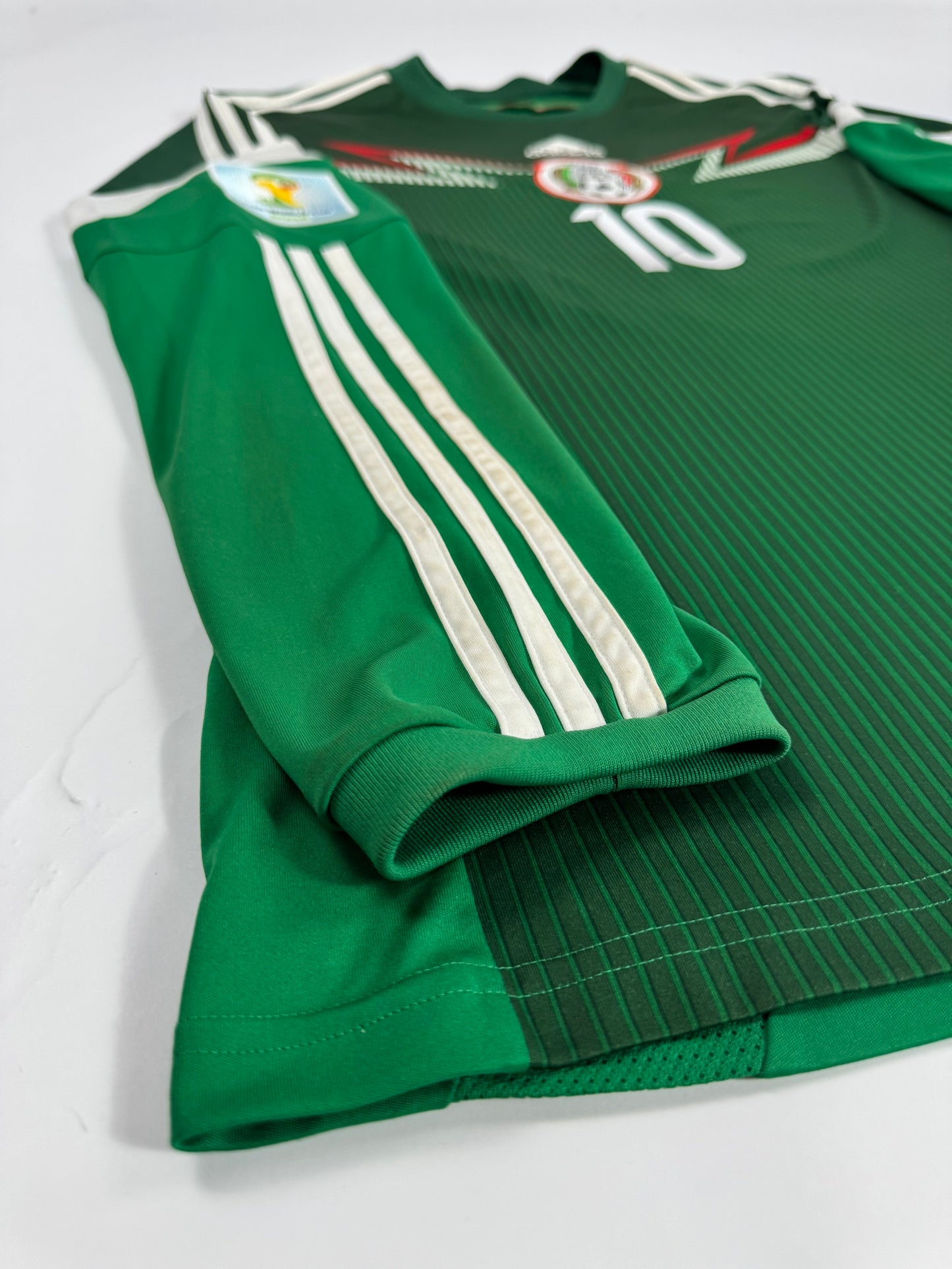 2014 ADIDAS MEXICO HOME JERSEY BGIOVANI DOS SANTOS 10 LONG SLEEVE (L)