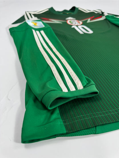 2014 ADIDAS MEXICO HOME JERSEY BGIOVANI DOS SANTOS 10 LONG SLEEVE (L)