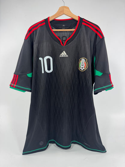2010 ADIDAS MEXICO AWAY JERSEY CUAUHTEMOC BLANCO 10 (2XL)