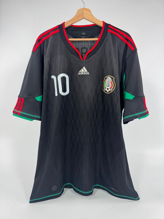 2010 ADIDAS MEXICO AWAY JERSEY CUAUHTEMOC BLANCO 10 (2XL)