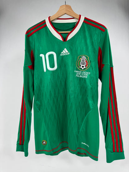 2010 ADIDAS MEXICO HOME JERSEY CUAUHTEMOC BLANCO 10-(M)