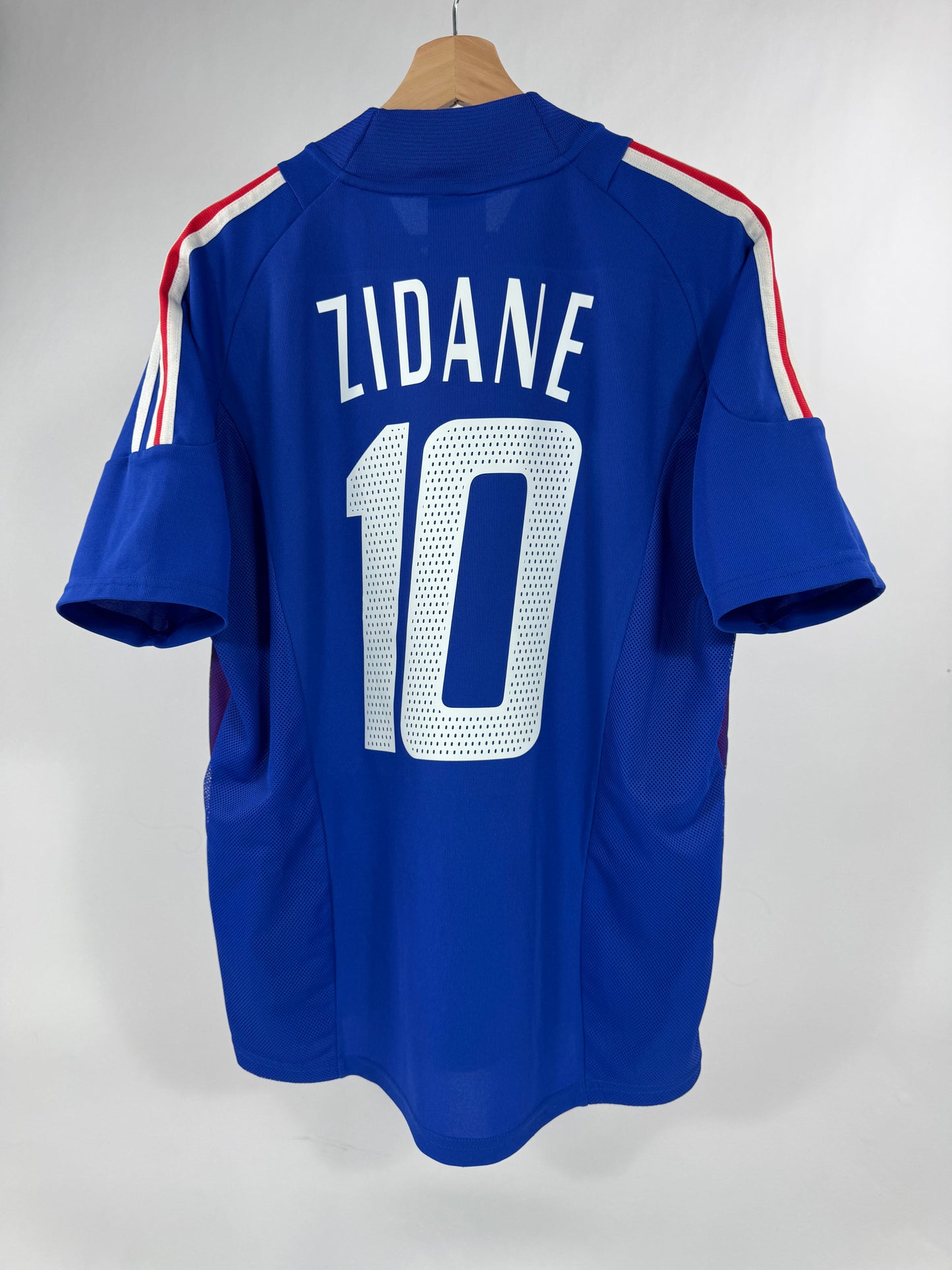 2002 ADIDAS FRANCE HOME JERSEY ZIDANE 10-(M)