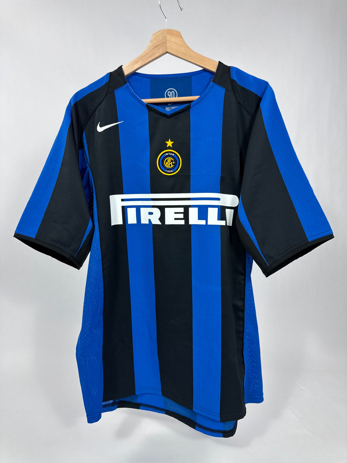 2005/06 NIKE T90 INTER MILAN HOME JERSEY ADRIANO 10-(LARGE)