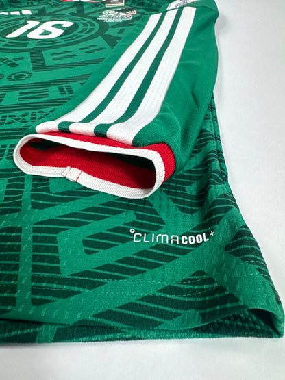 2026 ADIDAS MEXICO HOME JERSEY AUTHENTIC LONG SLEEVE PLAYER VERSION NEW WITH TAGS Julian Quiñones