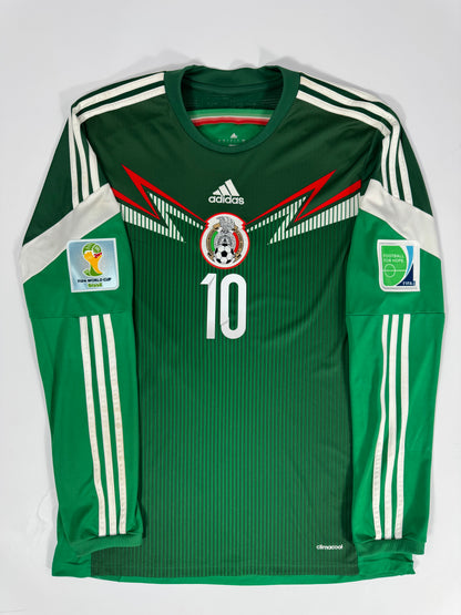 2014 ADIDAS MEXICO HOME JERSEY BGIOVANI DOS SANTOS 10 LONG SLEEVE (L)