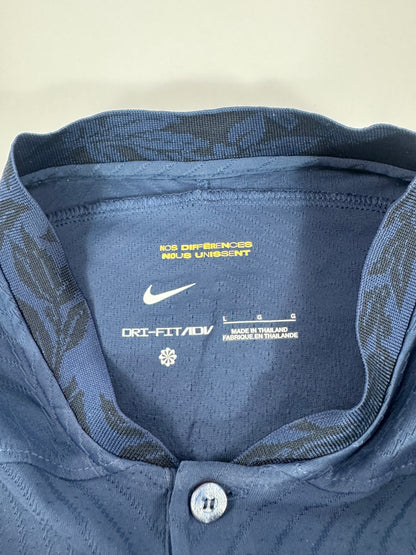 2022 NIKE FRANCE HOME JERSEY AUTHENTIC PLAYER VERSOON NEW WITH TAGS MBAPPE 10 (L)
