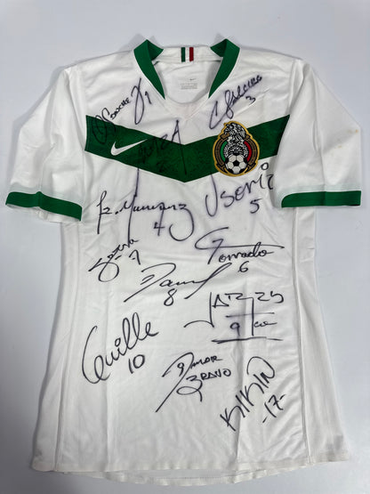 2006 WORLD CUP NIKE PLAYER ISSUE SIGNED MEXICO AWAY JERSEY (UTILERIA) (S)
