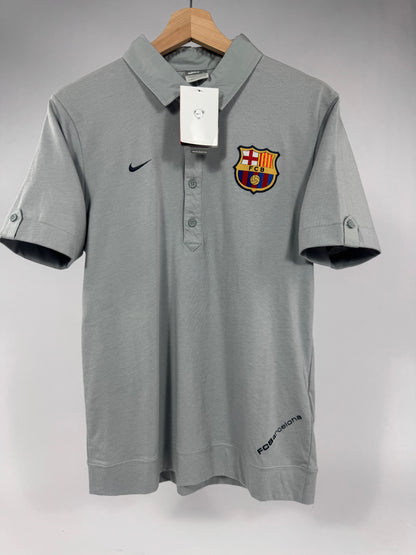2007 NIKE FC BARCELONA TRAVEL POLO-(S)