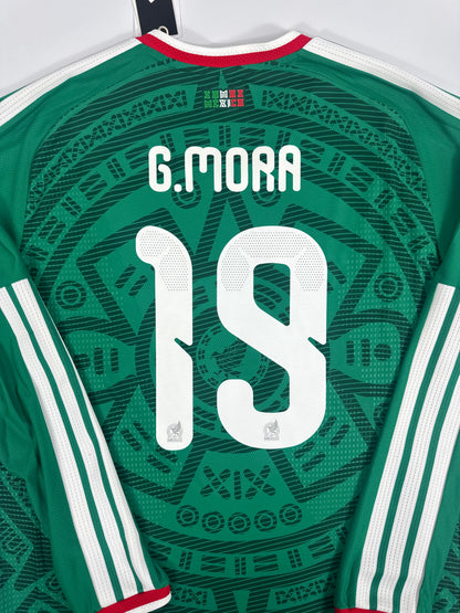 2026 ADIDAS MEXICO WORLD CUP HOME JERSEY LONG SLEEVE GILBERTO MORA 19 (XL) PLAYER VERSION