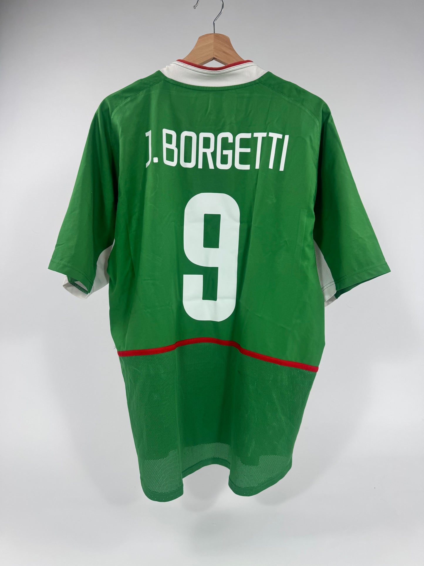 2003 NIKE MEXICO HOME JERSEY BORGETTI 9 (L)