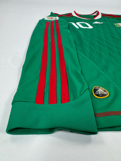 2010 ADIDAS MEXICO HOME JERSEY CUAUHTEMOC BLANCO 10-(M)