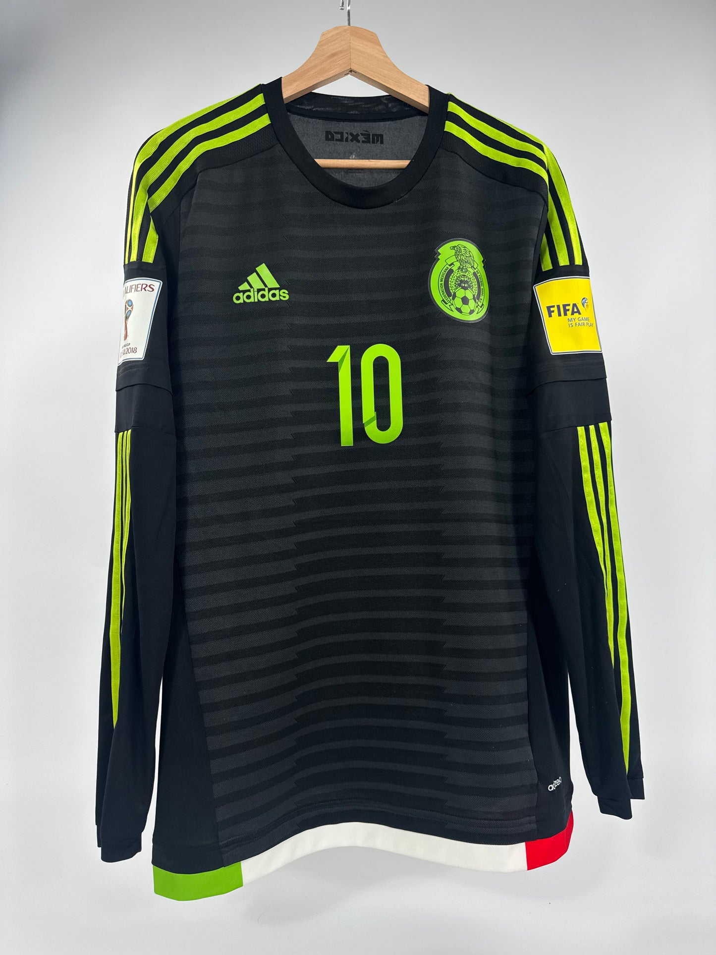 2015 MEXICO HOME JERSEY GIO DOS SANTOS ADIZERO PLAYER ISSUE SIZE 8(L)