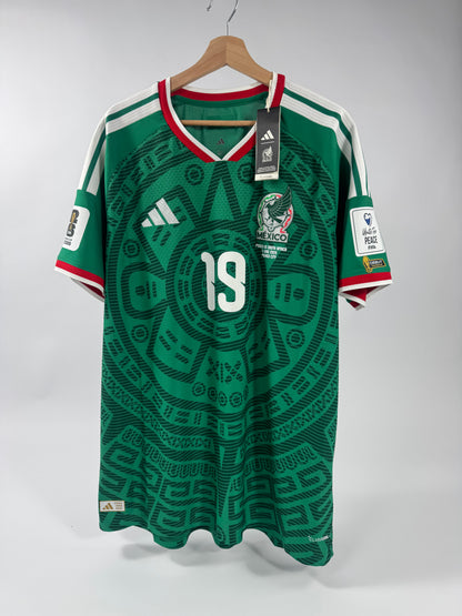 2026 ADIDAS MEXICO WORLD CUP HOME GILBERTO MORA 19 (XL) PLAYER VERSION