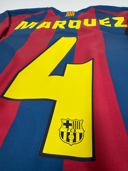 2025 RE ISSUE FC Barcelona Home 2005 T90 Long sleeve Jersey-RAFAEL MARQUEZ 4 (L)
